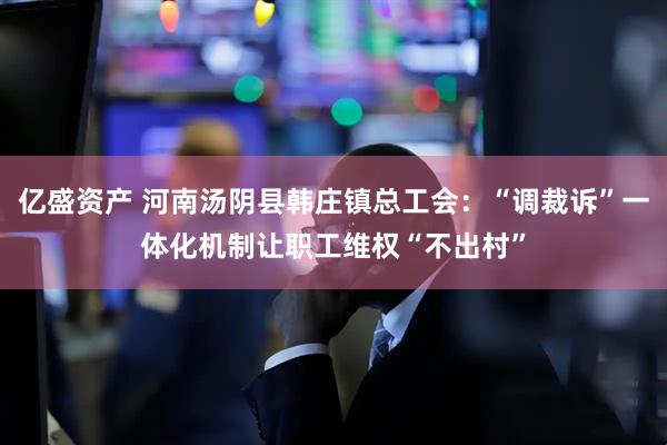亿盛资产 河南汤阴县韩庄镇总工会：“调裁诉”一体化机制让职工维权“不出村”