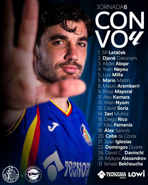 658配资 赫塔菲大名单出炉：马约拉尔、阿兰巴里、伊格莱西亚斯在列